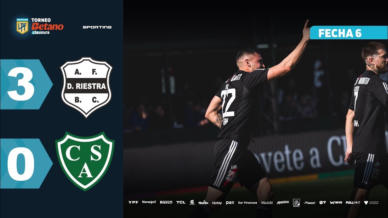 #ไฮไลท์ฟุตบอล [ เดปอร์ติโว ริเอสตร้า 3 - 0 ซาร์เมียนโต้ ] อาร์เจนติน่า พรีเมียร์ ดิวิชั่น 2025/26.8.68