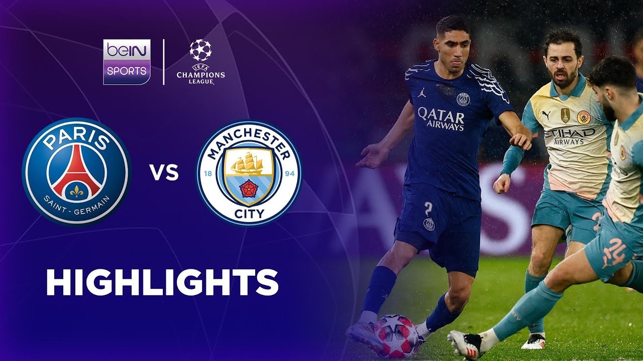 #ไฮไลท์ฟุตบอล [ ปารีส แซงต์ แชร์กแมง 4 - 2 แมนเชสเตอร์ ซิตี้ ] ยูฟ่า แชมเปี้ยนส์ลีก (รอบแบ่งกลุ่ม) 2025/23.1.68